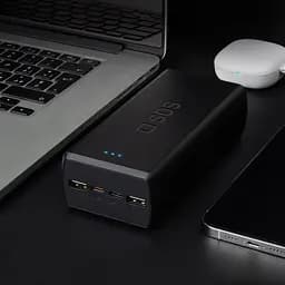 УМБ SBS 30000mAh 20W PD,QC, 2xUSB-A, 2xUSB-C Black - мініатюра 4