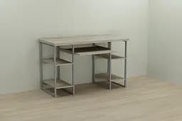 Комп'ютерний стіл Ferrum-decor Тім 75x140x70 сірий ДСП Дуб Сонома 32мм (FRD-101903)