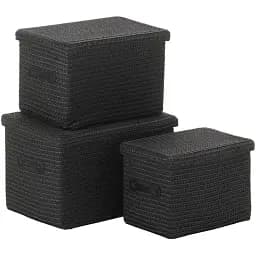 Набір кошиків Kela Rimossa чорний 3 шт. (32124)