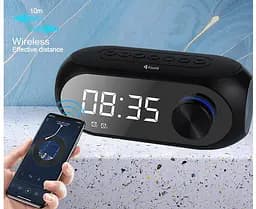 Портативная колонка, часы, будильник Kisonli LP2S Bluetooth 1200mAh 5Вт Black - мініатюра 6