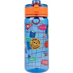 Пляшка для води Yes Sticky Mood 600 мл блакитна