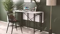 Стіл-книга трансформер Оріон 3 Ferrum-decor 750x1150x880 Чорний метал ДСП Біле 16 мм (FRD-105081) - мініатюра 7