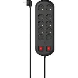 Сетевой фильтр 10-Way Power Strip Black, 10 розеток, 2 м (00223164)