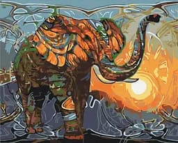 Картина по номерам на подрамнике Brushme Солнце в зените