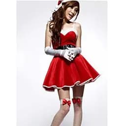 "Сюрприз від Санти" новорічний рольовий костюм S/M Червоний K000819