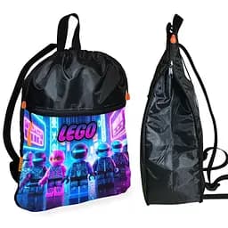 Рюкзак-мішок для взуття, спортивної форми, дитяча сумка для змінки з розширювачем (01299)