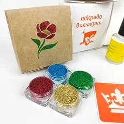 Подарунковий набір для біо-тату Яскраві фарби gift-set-jaskravi-farbi - мініатюра 2
