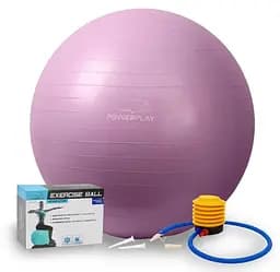 М'яч для фітнесу (фітбол) PowerPlay 4001 Ø75 cm Gymball Фіолетовий + помпа (PP_4001_75_Voilet)