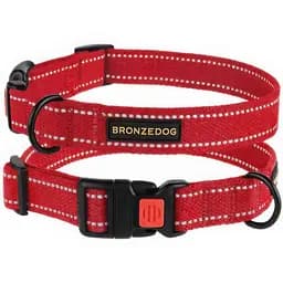 Ошейник для собак Barksi Сotton 30-40х2 см красный