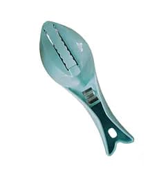 Рибочистка пластикова з контейнером 16 см, Kitchen Master Блакитний 84805