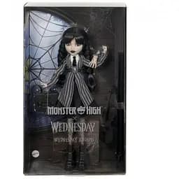 Колекційна лялька Monster High Венздей у шкільній формі (HXJ04) - мініатюра 4