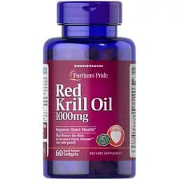 Жирні кислоти Puritan's Pride Red Krill Oil 1000 мг 60 капсул