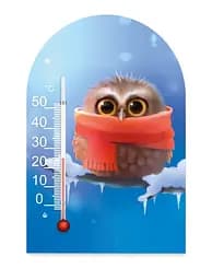 Термометр Склоприлад Сувенір Зоо Світ Совеня (300623)