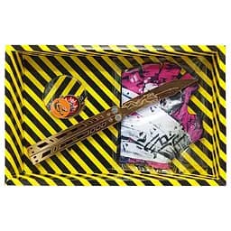 Сувенірні ножі дерев'яні набір BOX "Метелик LEGASY" BALL-B