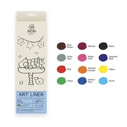 Набор цветных линеров, 12 цв.,12 set Basic colors, 99IDEAS