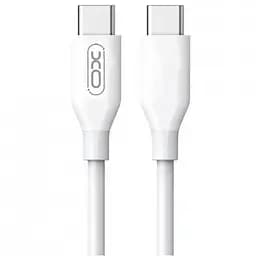 Кабель XO NB124 USB C - USB C 40 W белый