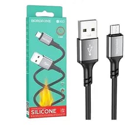 USB-кабель Borofone BX83 Silicone Micro 1 м