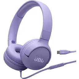 Наушники JBL Tune 520C Purple USB-C микрофон однокнопочный пульт управления технология Pure Bass
