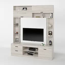 Стінка для вітальні Еверест Соната Дуб Крафт білий (DTM-2713)