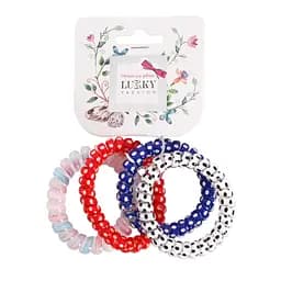 Набір резинок для волосся Lukky 4 шт. (T18567)