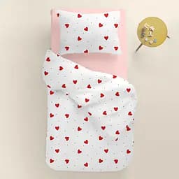 Комплект постільної білизни Cosas Cherry hearts CS1 Підлітковий червоний (CherryHearts_El90-40Rose_155) - мініатюра 2
