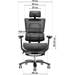 Офісне крісло GT Racer X-815L (W-85), чорно-синє (X-815L Black/Blue (W-85)) - мініатюра 7