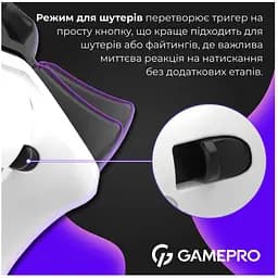 Геймпад Bluetooth джойстик GamePro GPS-13W Bluetooth 5.3/USB (PC/iOS/Android/PS3/PS4) RGB White - мініатюра 12