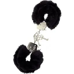 Наручники з хутром Dreamtoys Easytoys Furry чорний