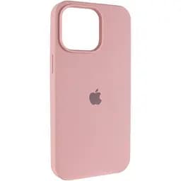 Чохол Epik Silicone Case AA Logo with MagSafe для Apple iPhone 15, 6.1 Рожевий/Pink Sand