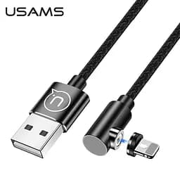 Кабель Usams Магнітний Lightning Right-angle Magnetic Charging Cable U54 US-SJ444 1 м 2A - мініатюра 3