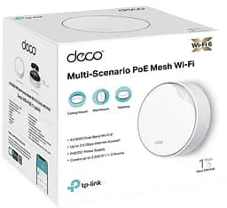 Роутер TP-Link mesh Deco X50 PoE AX3000 1Pcs White 802.11ax (Deco-X50-PoE-1-pack) - мініатюра 2