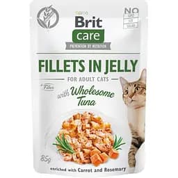 Влажный корм Brit Care Cat Pouch для кошек в желе тунец 85 г [CD]