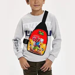 Сумка через плечо детская Супер Марио 29х17 см сумка слинг для мальчика (02167)