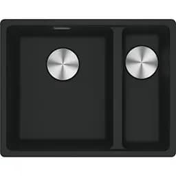 Кухонна мийка Franke Franke Maris, фраграніт, прямокутник, без крил, 553х433х200мм, чаша - 1.5, під стільницю, MRG 160, чорний матовий