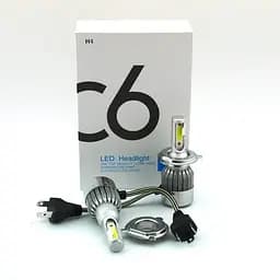 Світлодіодна автомобільна лампа H4 LED Headlight, ближнє і дальнє світло, з вентилятором охолодження, комплект 2 шт - мініатюра 4