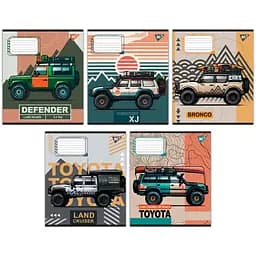 Набір зошитів Yes Off road vehicle А5 в лінійку 60 аркушів 10 шт. (767410)