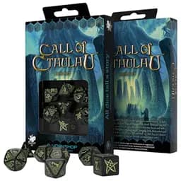 Набор кубиков Call of Cthulhu Black & glow-in-the-dark Dice Set , 7 шт. (SCTH07)