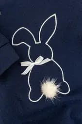 Чоловічок для немовлят з начосом та вишивкою Bunny