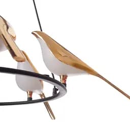 Люстра Brille світлодіодна підвісна 30W WW G/BK (BL-999S/6) - мініатюра 4