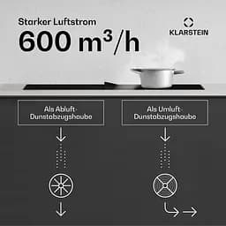 Індукційна плита з витяжкою Klarstein Chef-Fusion DownAir (10046451) - мініатюра 5