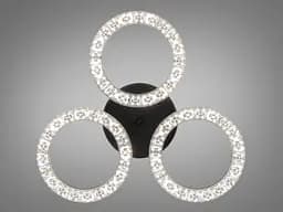 Стельова LED-люстра Diasha MX4770/3S BK, акрилові кільця, Ø40 см, 45 W - мініатюра 3