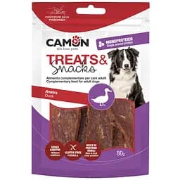 Лакомство для собак Camon джерки с уткой 14 см 80 г (AE530)