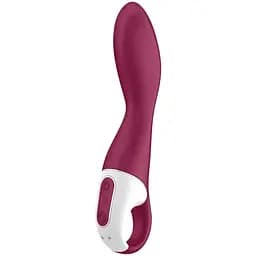 Вибратор Satisfyer Heated Thrill Connect App 20.6 см бордовый