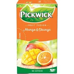 Чай фруктово-трав'яний Pickwick Fruit fusion Mango&Orange зі шматками манго та цедрою апельсину 35 г (20 шт. по 1.75 г) - мініатюра 4