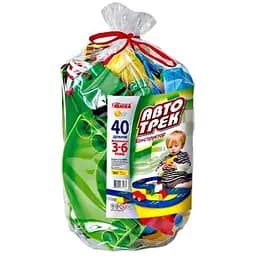 Конструктор детский Автотрек Юніка 70231 40 деталей паяный пакет