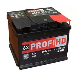 Автомобильный аккумулятор SADA PROFI HD SMF 6СТ-62 (-/+) 12В 62Ач 600А