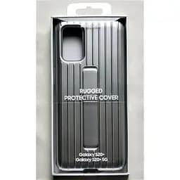 Чохол оригінальний Samsung для Galaxy S20 Plus Official Protective Rugged Standing Cover Silver - мініатюра 2