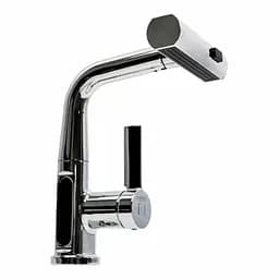 Змішувач для кухні Platinum с висувним виливом та індикатором A240 хром