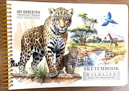 Скетчбук N9652 А5, 40 аркушів, чисті аркуші, 100 г/м²