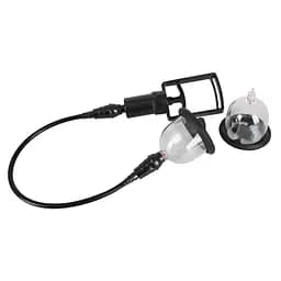 Вакуумна помпа для сосків Bad Kitty Vibrating Nipple Cup 46 см прозорий